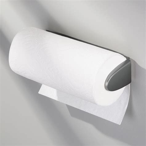 Mdesign Metal Wall Mount Under Cabinet Paper Towel Holder For Kitchen