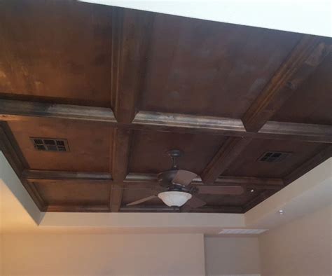 How To Diy A Professional Looking Coffered Ceiling For