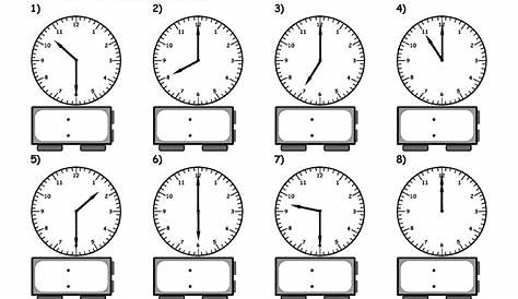 Telling Time To The Half Hour Worksheet | Have Fun Teaching