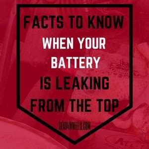 In general, the fluid leaking out of your battery is acid, although the electrolyte is a mix of water and sulphuric acid. Car Battery Leaking From Top? Here's What You Should Know