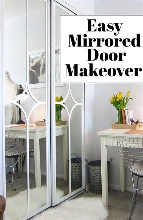 Mirrored Closet Door Makeover Closet Door Makeover Mirror Closet