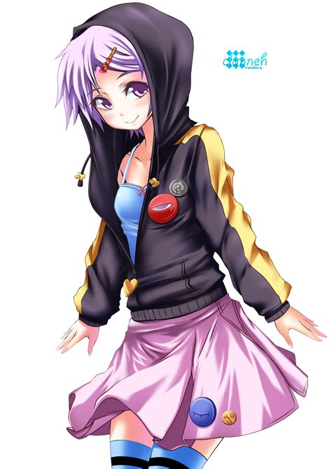 Hoodie Anime Girl In Skirt Anime Wallpaper Hd