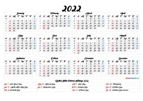 2022 Calendar Uk Printable One Page Noolyocom 2022 Printable Yearly