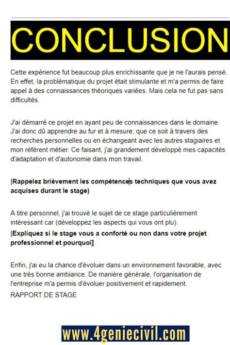 Exemple De Conclusion De Projet Word Lettre De Motivation Stage