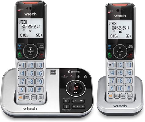 Vtech Two Handset Cordless Phone System Cs64192