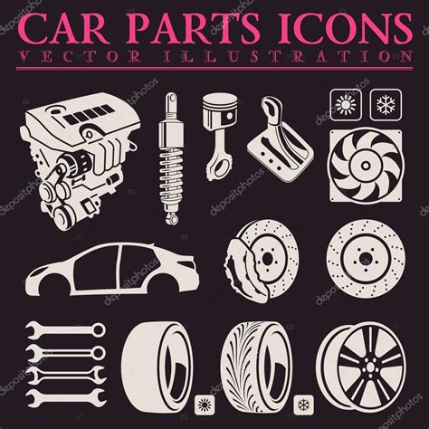 Find & download the most popular car accessories vectors on freepik free for commercial use high quality images made for creative projects. Car parts icons set. Vector auto service repair tool ...