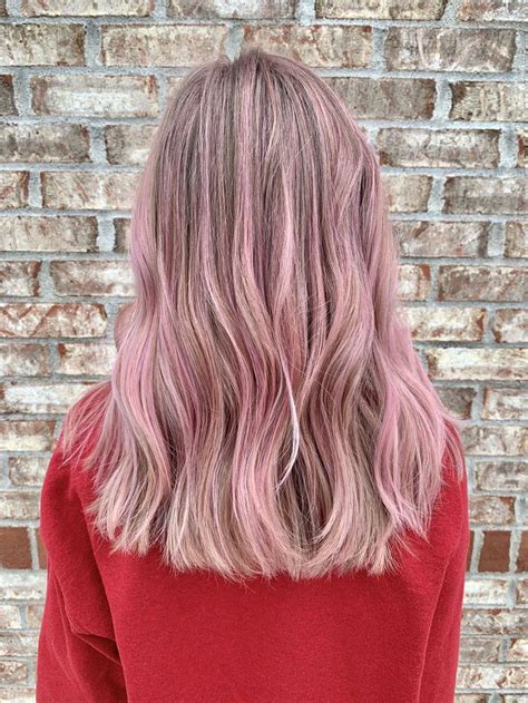 Pink Balayage By Somer Aveda Color Canvas Salon And Skin Bar Skin Bar Fantasy Hair Color