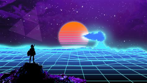 I Made A Vaporwave Zelda Background Rbackgrounds