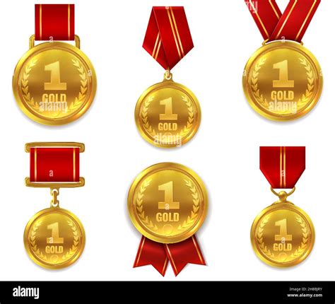 Champion Gold Medals Award Winner Trophy Golden Medal Sport Reward
