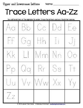 Such a cute thanksgiving idea with the pumpkin pie theme free kindergarten letter writing worksheet for fall appleswrite the missing uppercase letters on the apples. Alphabet Tracing Worksheets - Uppercase & Lowercase ...