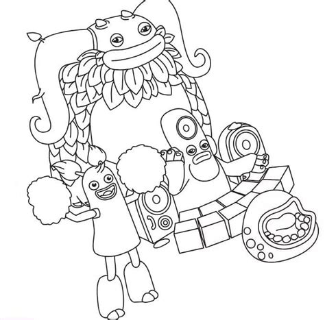 My Singing Monsters Free Coloring Page Download Print Or Color