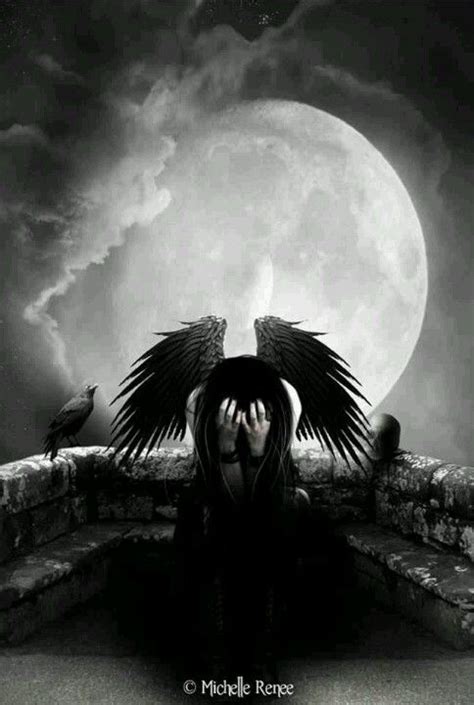 Dark Fallen Angel Fantasy Angels Goth Gothic Beautiful Dark Art