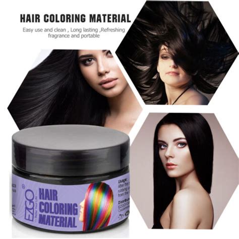 Hair Color Wax Mud Dye Cream Temporary Painting Modeling 8 Colors