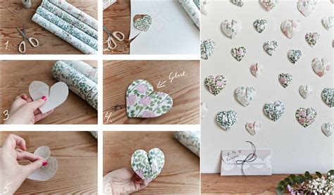 Create This Pretty Paper Heart Wall Hanging In 6 Easy Steps Heart