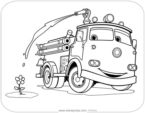 Colouring Sheets Cars Movie