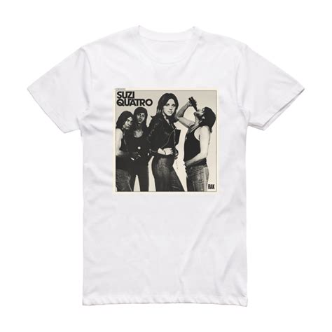 Suzi Quatro Suzi Quatro Album Cover T Shirt White Album Cover T Shirts