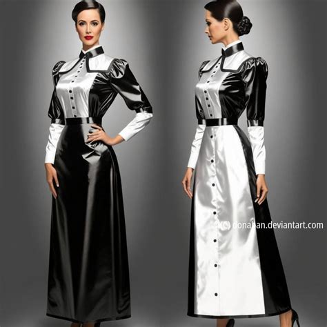Long Pvc Maxi Maid Uniform By Donaban On Deviantart