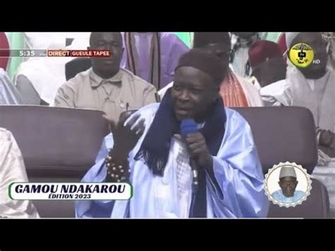 Gamou Ndakarou De Serigne Sidy Ahmed Sy Babacar Le Discours De