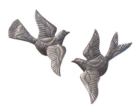 Find our great selection of wall art decorative metal decor and more! Flying Birds, Metal Art Haiti, Engraved Inspirational Wall Art (set of 2) 28x24cm - $42.95 USD ...