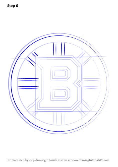 Learn How To Draw Boston Bruins Logo Nhl Step By Step Drawing Tutorials