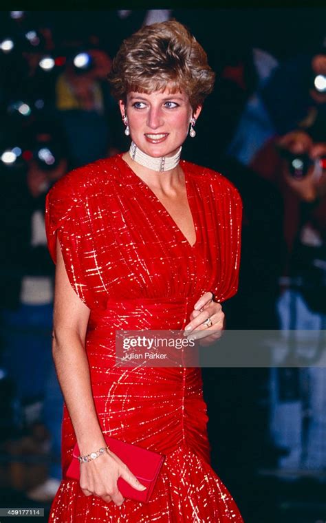 Diana Princess Of Wales Attends The Premiere Of Hot Shots In News