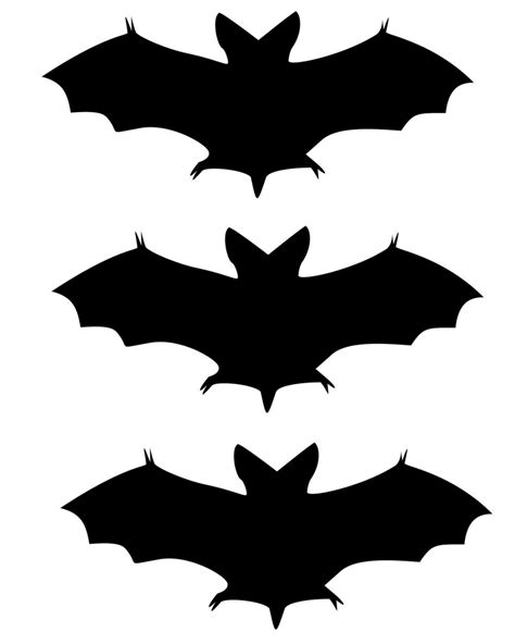 Printable Black Bats