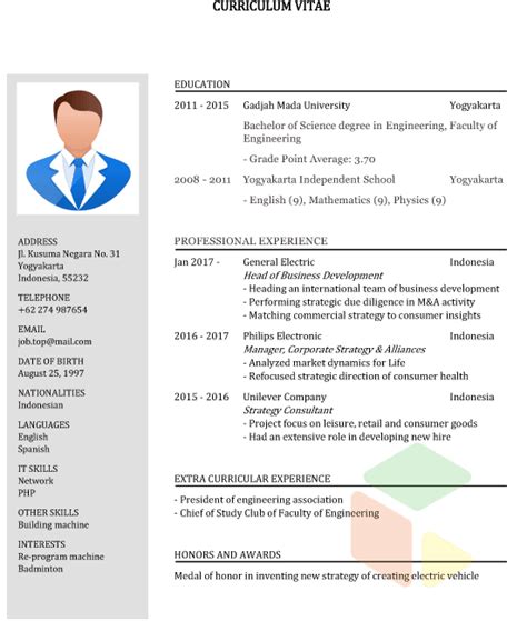 Detail Contoh Cv Administrasi Perkantoran Koleksi Nomer