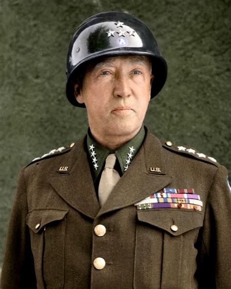General George S Patton In 1945 Us Army 8x10 Photo Ep 220
