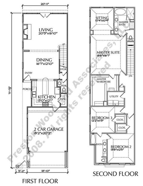 Two Story Townhouse Floor Plans Narrow Yahoo Image Search Results