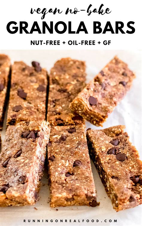 The only change to the ingredients was that i used half & half instead of the milk. Nut-Free No-Bake Granola Bars | Recipe | Vegan granola ...