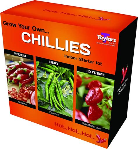 Grow Your Own Chilli Starter Kit Uk Garden And Outdoors