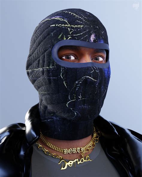 Kanye West Mask Kanye West Wears A Full Head Mask So You Don T Have