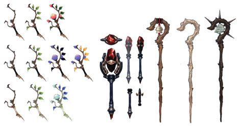 These Are Some Staffs That Some Wizards And Mages Use In The Final