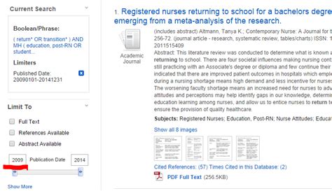 Home Search Cinahl For Rn Bsn Role Transition Subject And Course