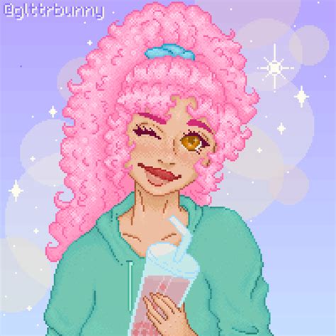 Pink Hair Girl 💖 R Pixelart