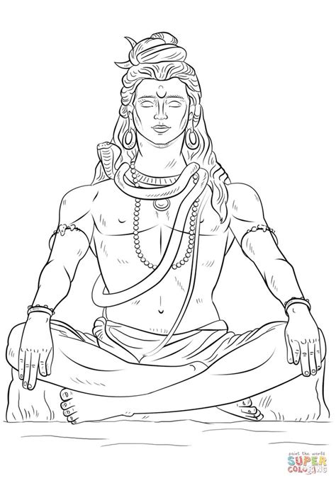 Lord Shiva Super Coloring Book Art Drawings Drawings Art Drawings