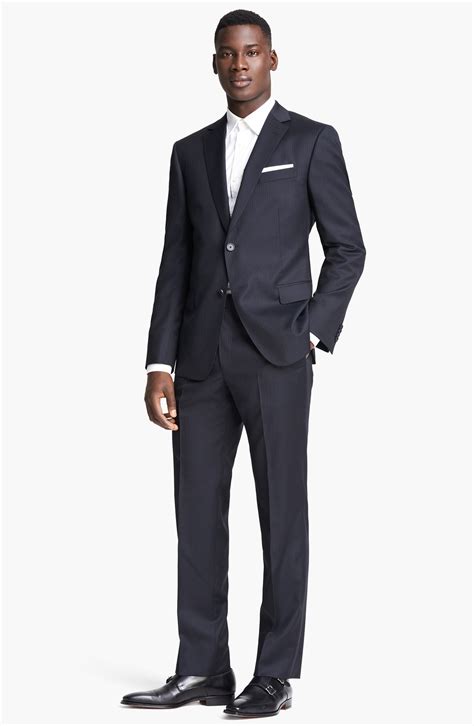 Discover winter coats and jackets for men with asos. Z Zegna City Navy Stripe Wool Suit in Blue for Men (Navy ...