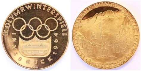 Wir wünschen uns die medaille. Medaille 1964 Österreich Goldmedaille Goldmedaille ...