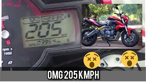 Comes with sohc top speed i achieved around 132kmh. Top Speed of Benelli TNT 600i At 205kmph - YouTube