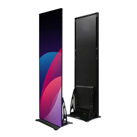 Hd Indoor Rgb Light Weight P25 Digital Poster Led Display Floor Stand