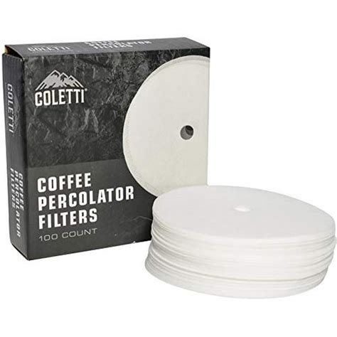 Coletti Bozeman Percolator 35 Inch Premium Disc Coffee Filters Pack