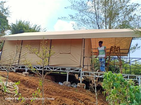 Tenda Pramuka Camping Pemasangan Tenda Glamping Order Boja Farm Bogor