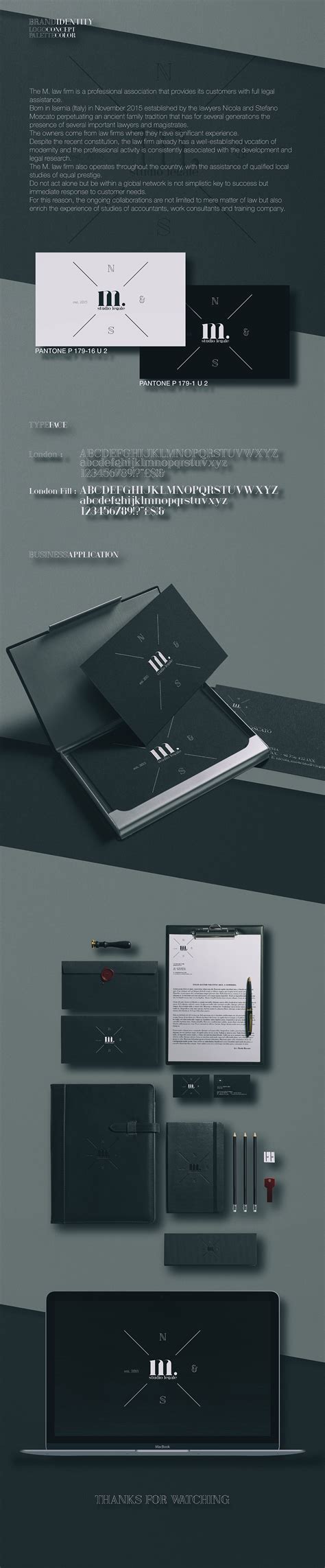 M Law Firm Brand Identity On Behance