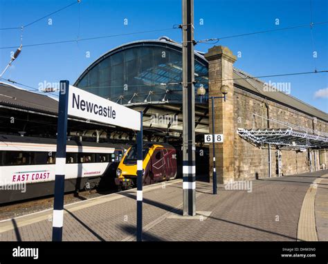 An East Coast Train Newcastle Central Station Hi Res Stock Photography