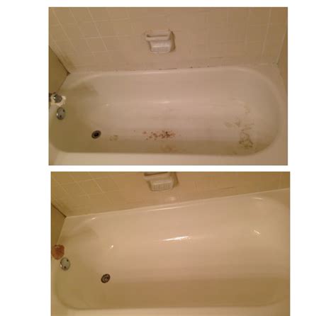 Before And After Of A Bathtub Refinished Saved Me Money On Replacing