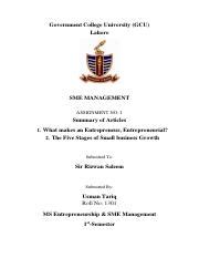 This is a sample assignment cover page. Assignment 1 - Government College University(GCU Lahore ...