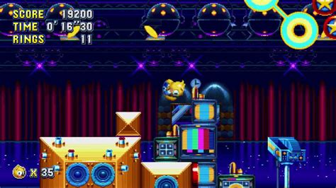 Sonic Mania Plus Studiopolis Zone Act 2 Super Ray 1080 Hd Youtube