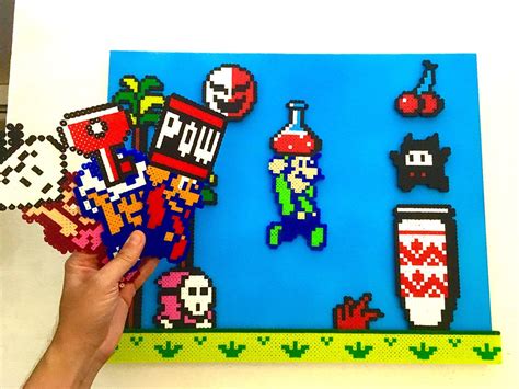 Choose Your Character With This Magnetic Super Mario Bros 2 Pixel Art