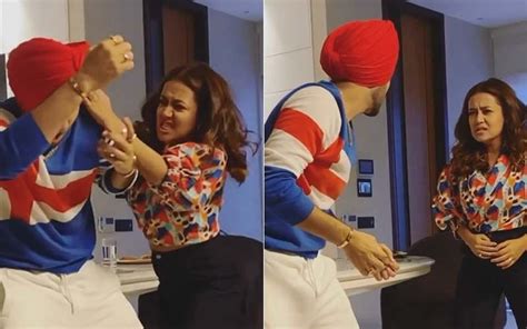 Neha Kakkar And Rohanpreet Singh Engage In An Physical Fight As They Promote Their Upcoming Song