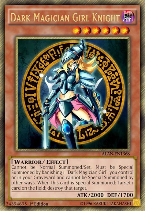 Dark Magician Girl Knight By Alanmac95 On Deviantart Custom Yugioh